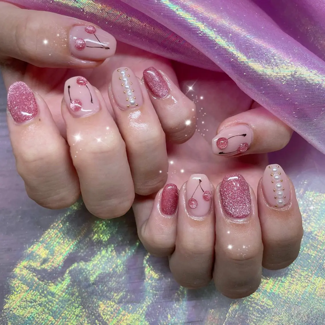 ネイル マグネットネイル 🌷 MIO🌷のネイルデザイン