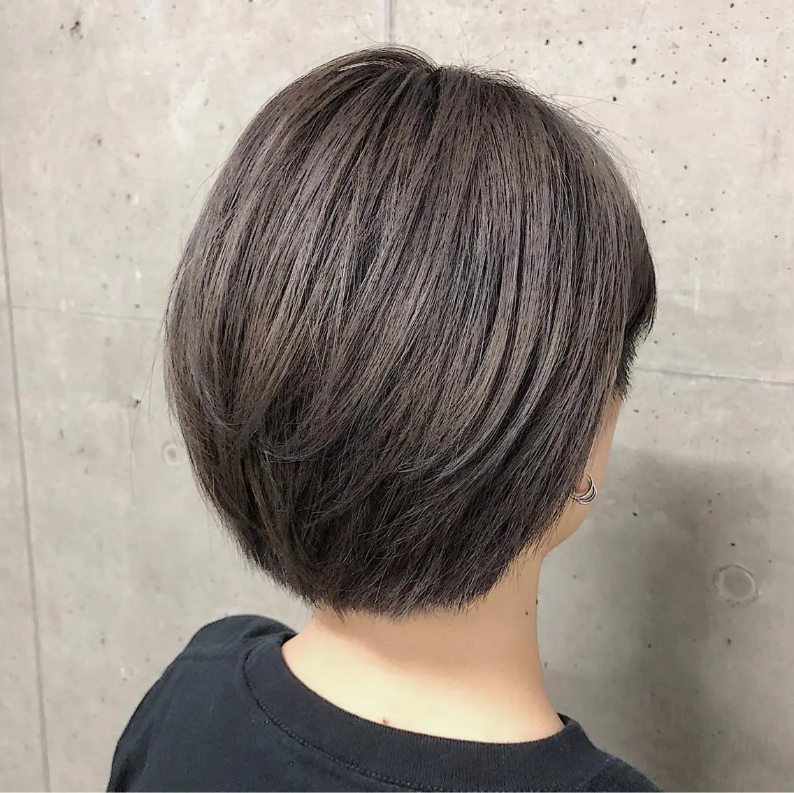 ショート カラー ブリーチ グレージュ ノンダメージ髪質改善 カラー💎/KURAのヘアスタイル