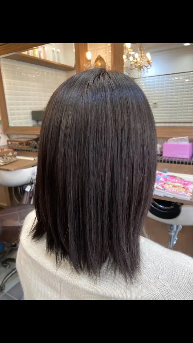 ミディアム 髪質改善 トリートメント ルピナス中田店長 山口大地のヘアスタイル