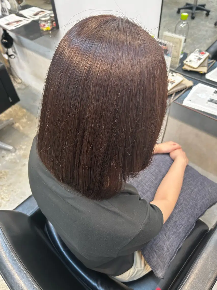 カラー 小森田　果怜 カラー、縮毛矯正のヘアスタイル