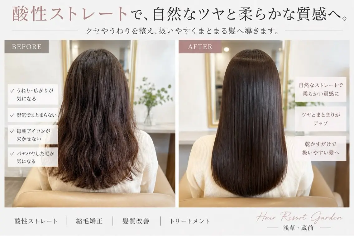 ロング トリートメント Garden 浅草蔵前のヘアスタイル