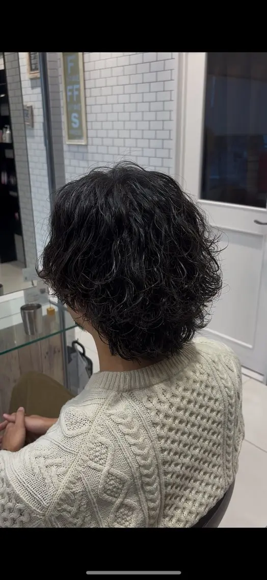 メンズ カット パーマ 目崎 丞のヘアスタイル