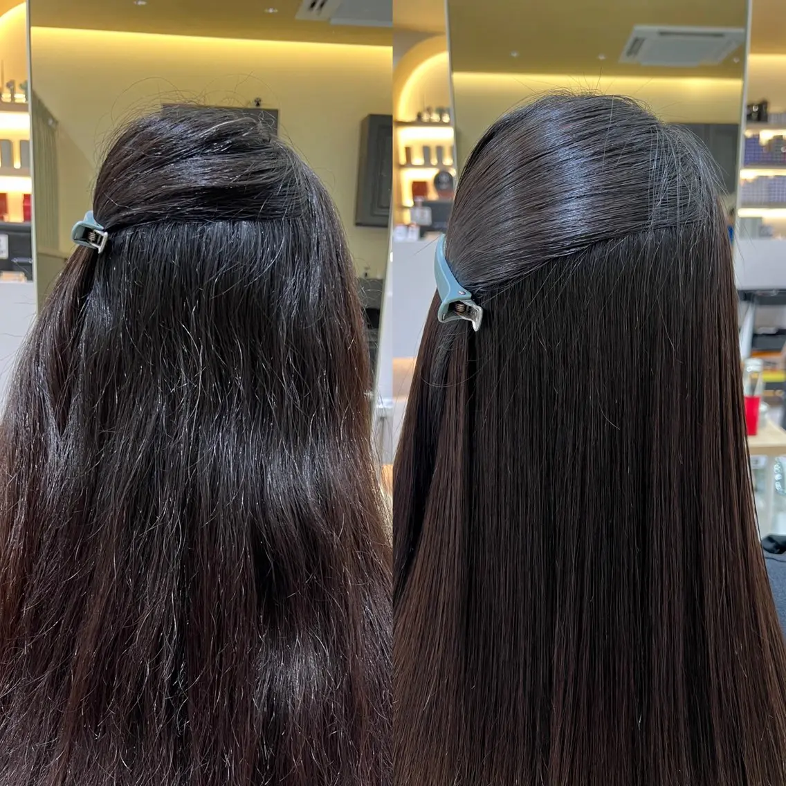 ロング 縮毛矯正 酸性ストレート人気 No,1/カスミ🩰のヘアスタイル