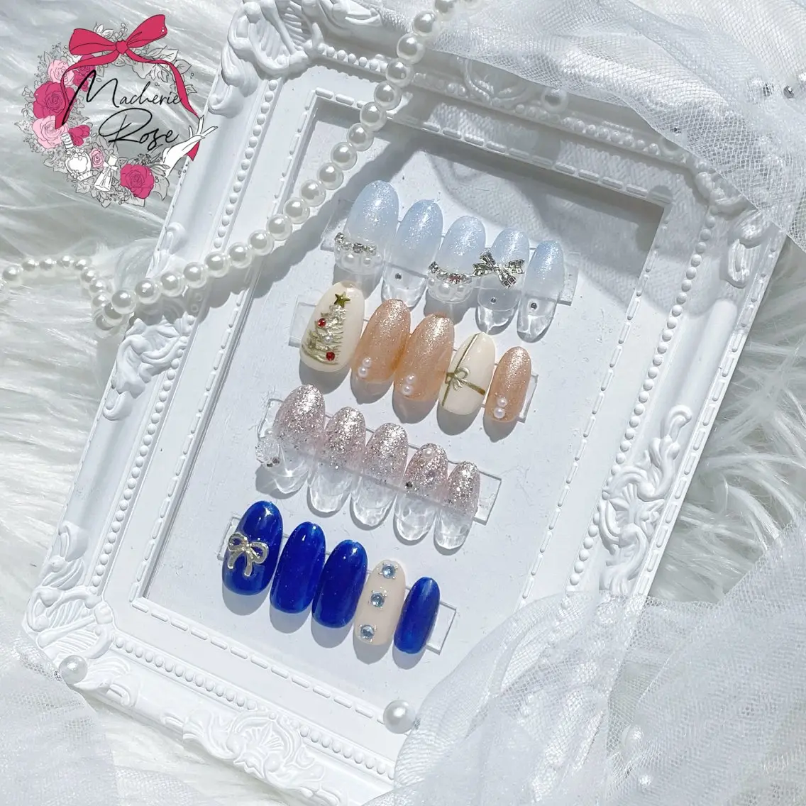 ネイル ハンドネイル ハンドケア Macherie Rose Jrのネイルデザイン