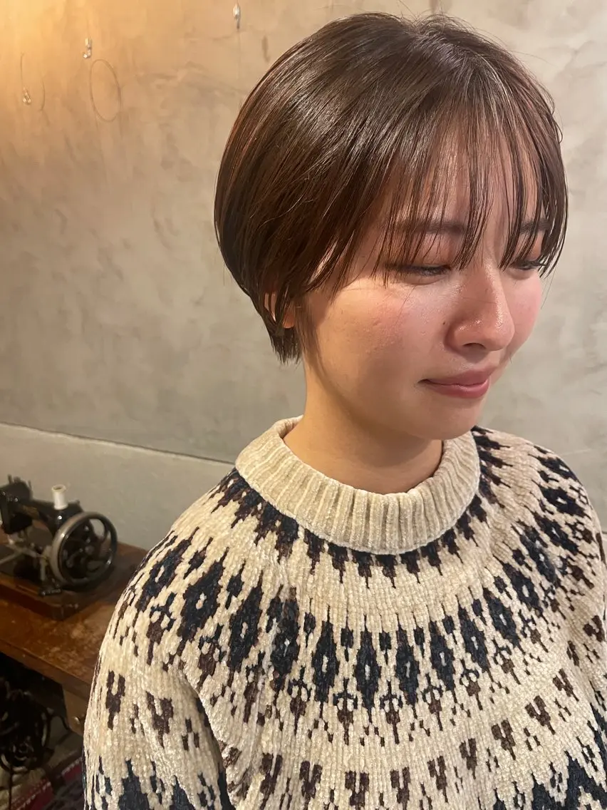 ショート ショートヘア カット ヘアカラー トリートメント ayane⭐️ボブ・ ショート・パーマのヘアスタイル
