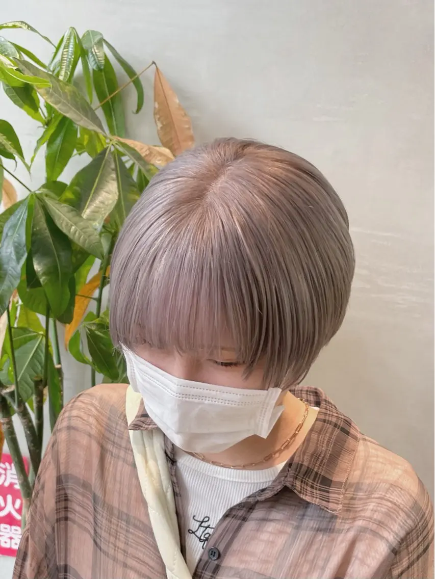 ショート カラー カット ヘアカラー トリートメント ♥️ブリーチ/ボブ/ レイヤー♥️maiのヘアスタイル