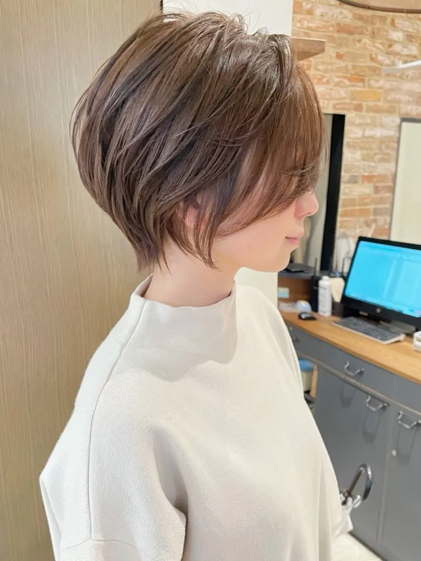 ショート カラー カット ヘアカラー ショート特化/ 似合わせ MARIAのヘアスタイル