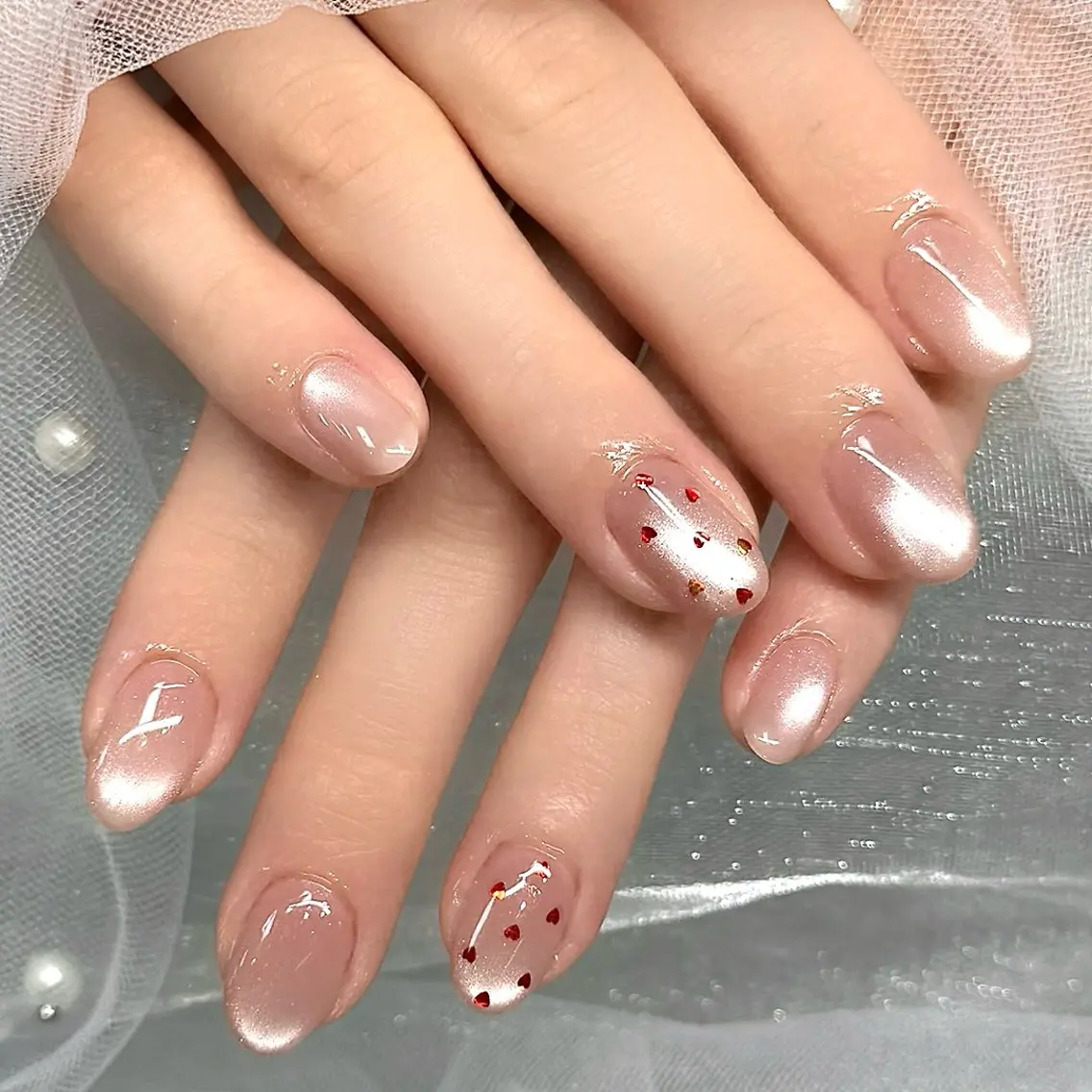 ネイル ハンドネイル ハンドケア 🎀sao🎀銀座 ワンホンネイルのネイルデザイン
