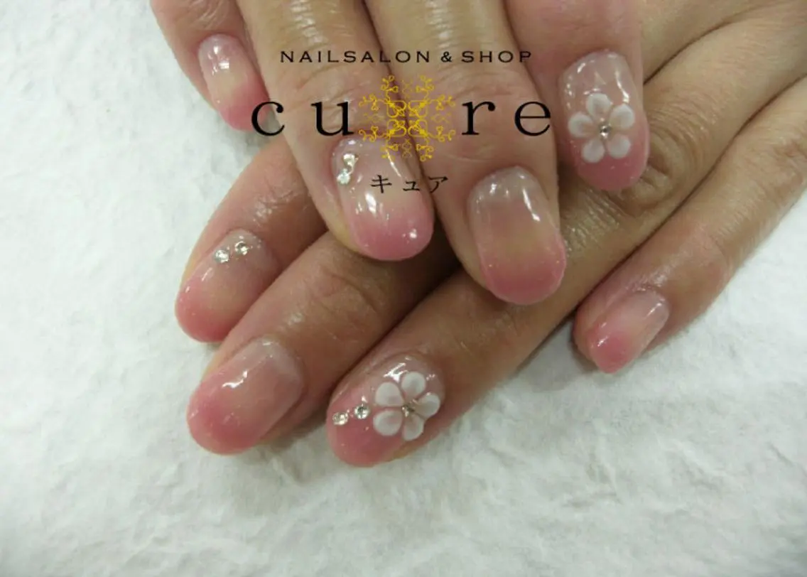 ショート ネイル ハンドネイル ネイルサロン Cureのネイルデザイン