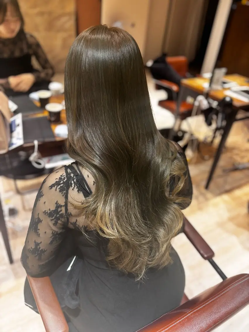 カラー ヘアカラー 🎀韓国ヘア🎀 𝓡𝓲𝓷𝓱𝓪のヘアスタイル