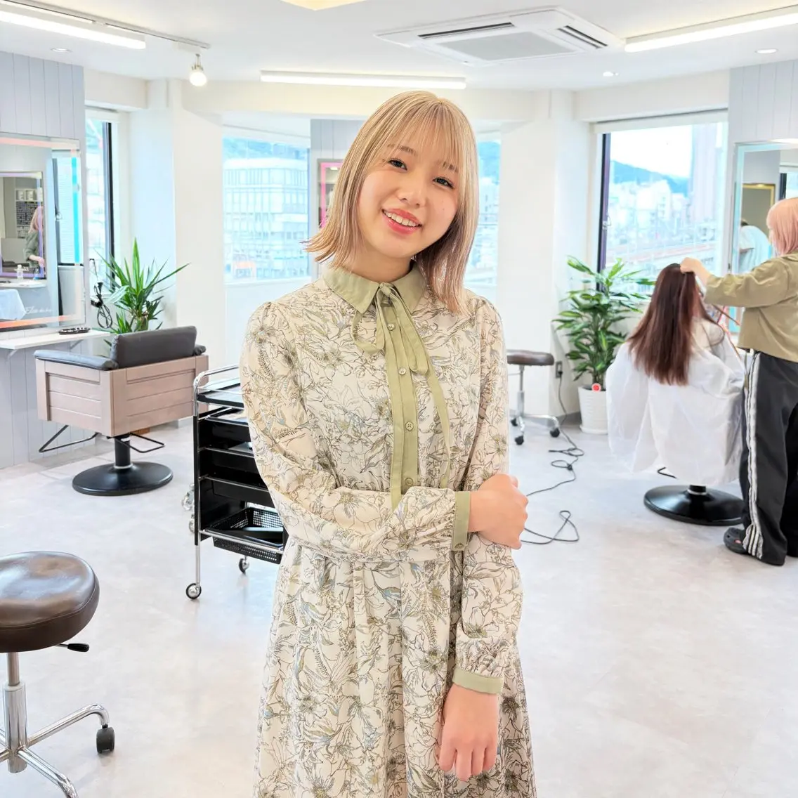 ミディアム ボブ 田邊 琳のヘアスタイル