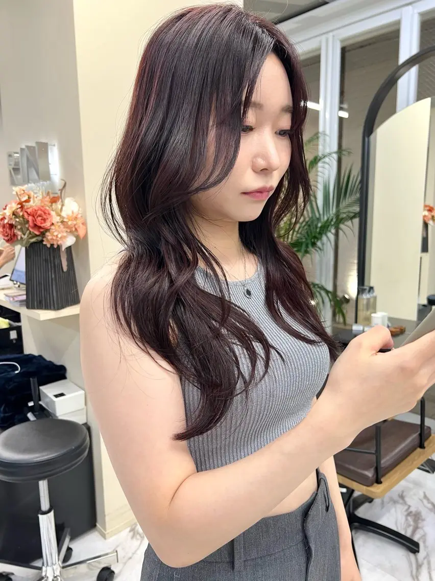 ロング カラー ヘアアレンジ 髪質改善/縮毛矯正 鈴木裕介のヘアスタイル