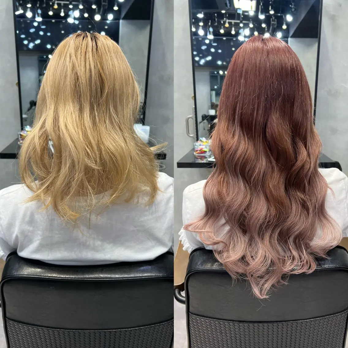 ロング カラー ヘアアレンジ シールエクステ アッシュ バレイヤージュ ベージュカラー ブリーチ カット ヘアカラー エクステ ar+ ❤︎ maiのヘアスタイル