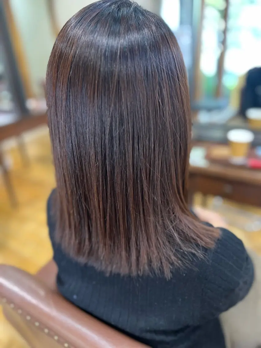 ミディアム カット 縮毛矯正 ✂️古市 一希✂️のヘアスタイル