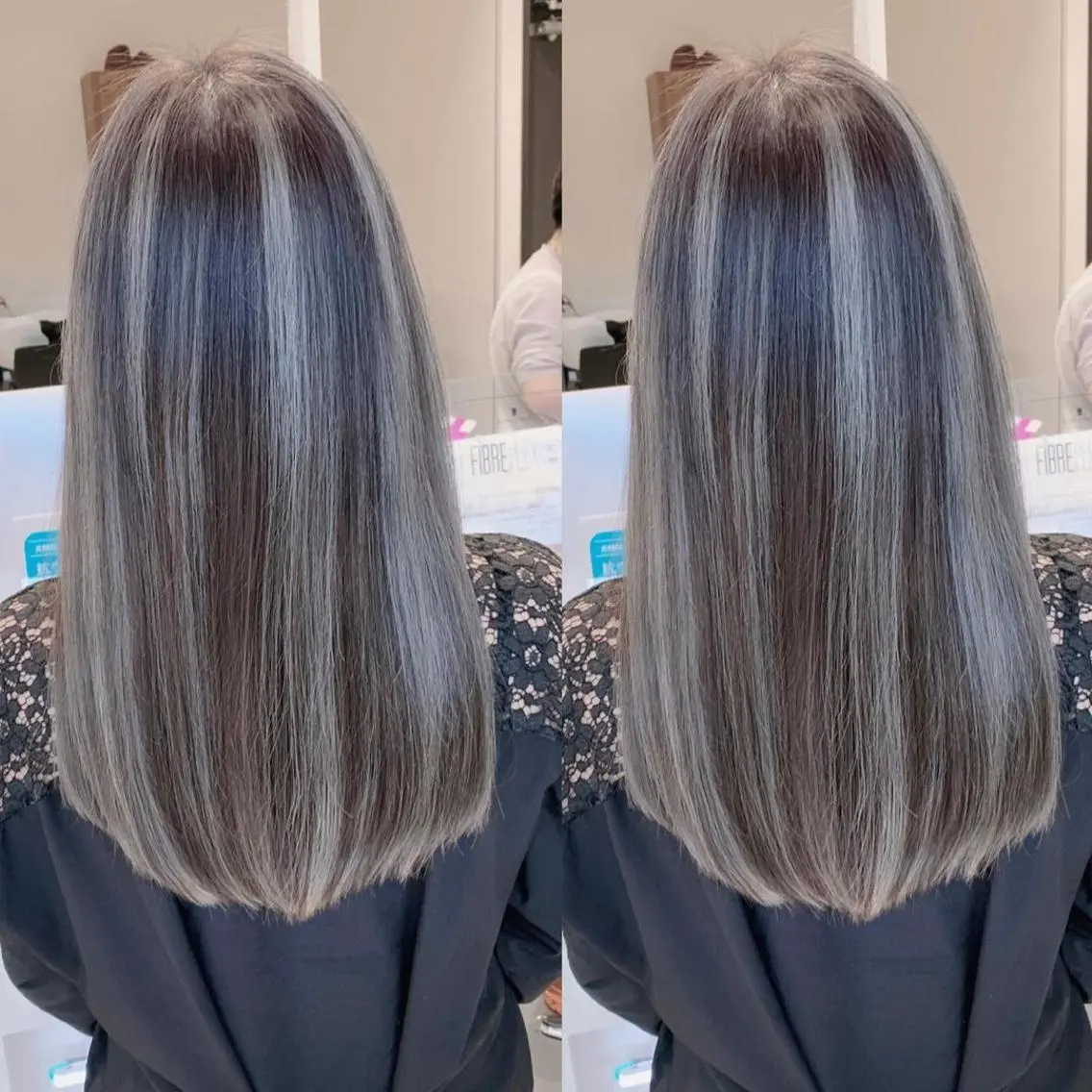 ロング カラー ブリーチ ケアブリーチ ハイライトカラー インナーカラー ハイライト ヘアカラー 福西 洋斗のヘアスタイル