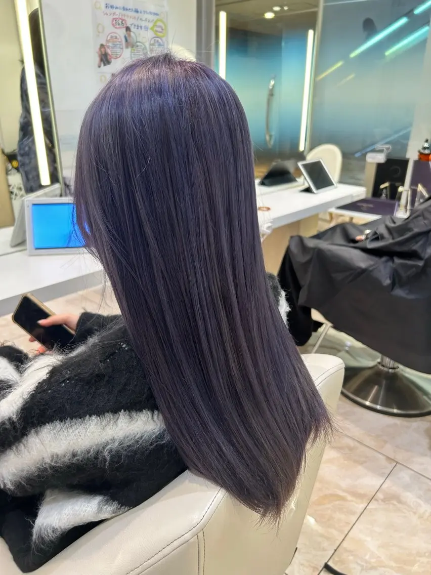 ロング カラー ブリーチ 透明感カラー ヘアカラー 透明感カラー/ヘアア レンジ/はるか🤍のヘアスタイル