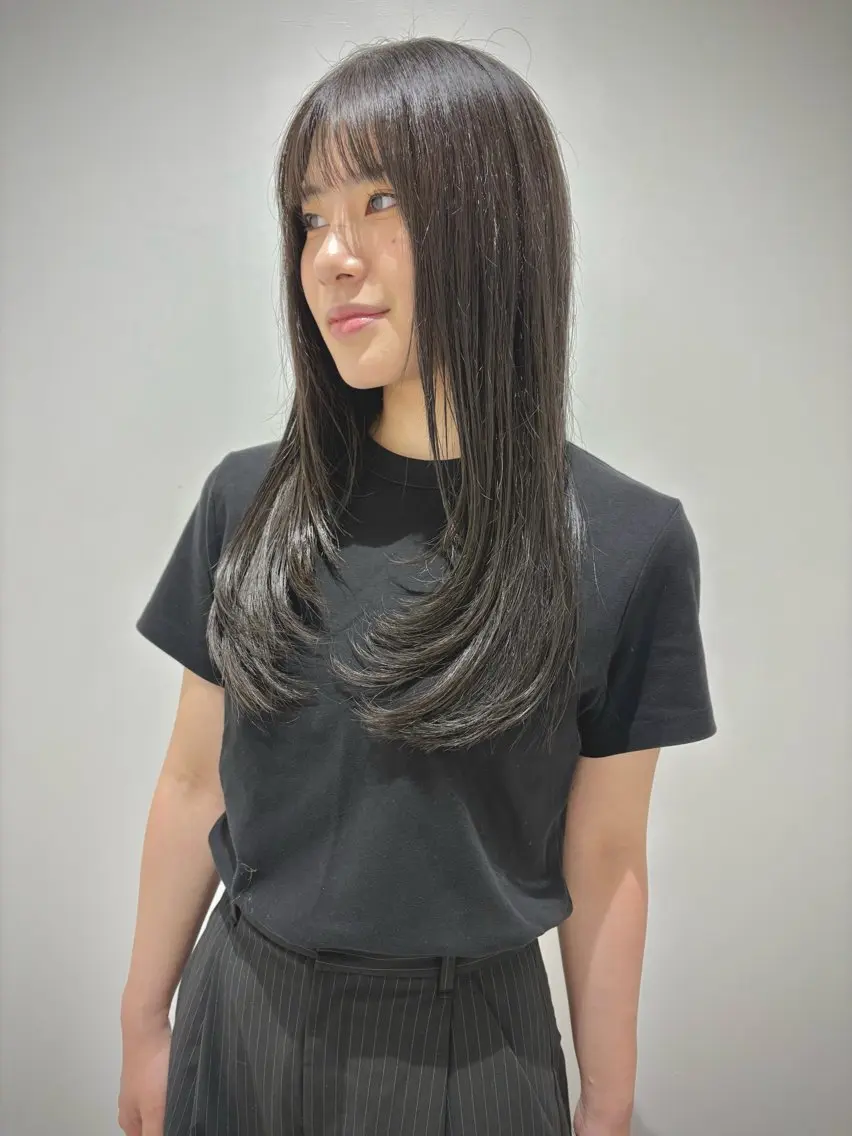 ロング カット ヘアカラー ダブルカラー🦖 /髪質改善⚡️しおりのヘアスタイル