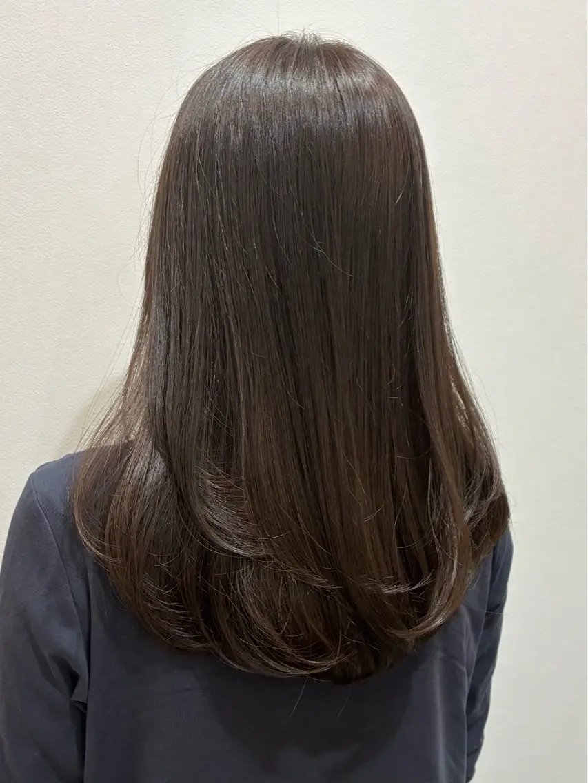 セミロング レイヤーカット カット ヘアカラー 柴田真衣 /ナチュラル/半個室のヘアスタイル