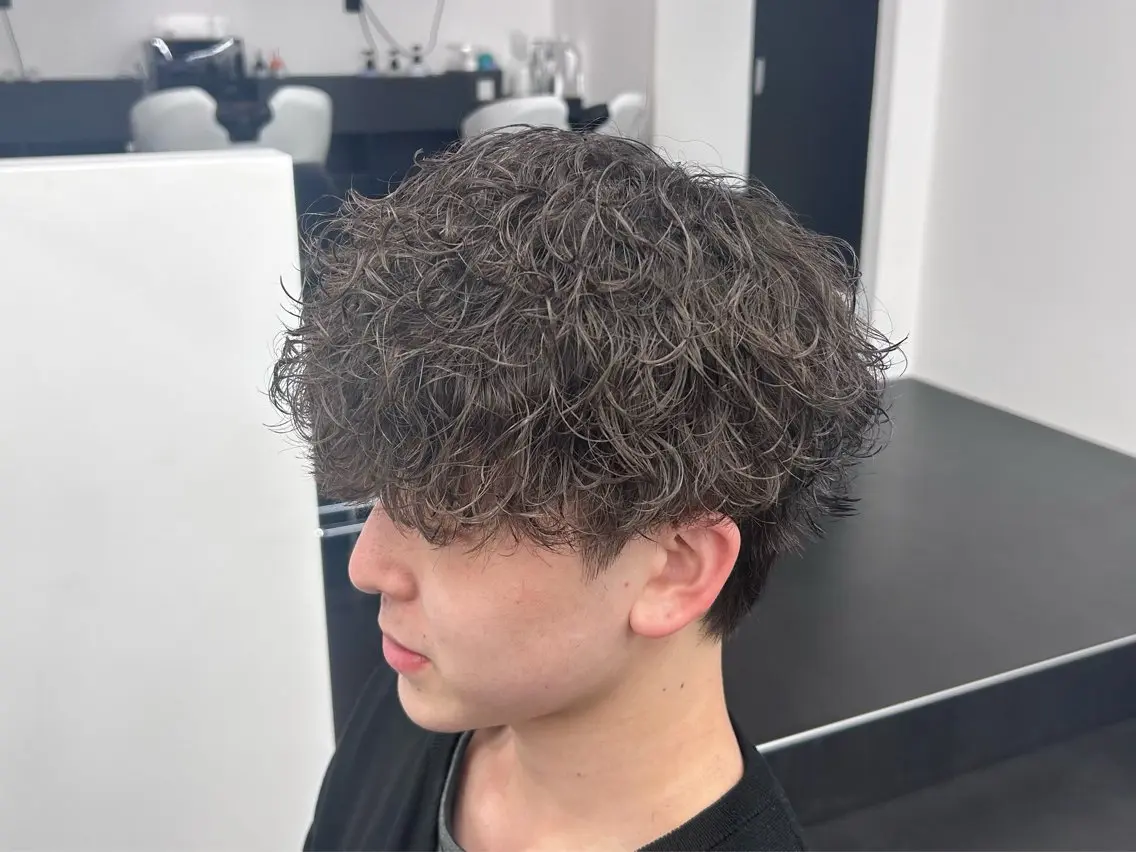 【🌊波巻き🌊】メンズカット+波巻きパーマの写真