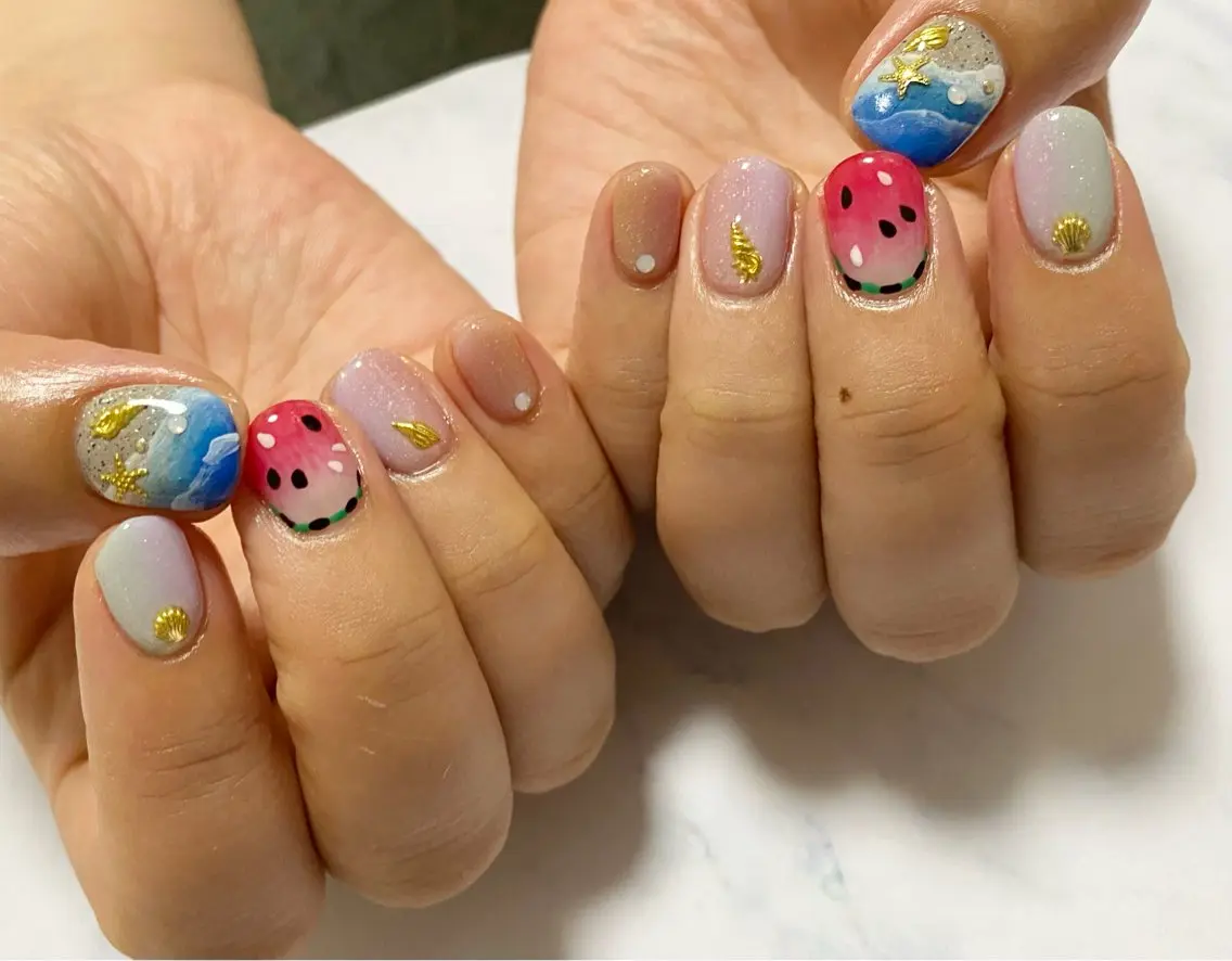 ネイル 夏ネイル N.design mineのネイルデザイン