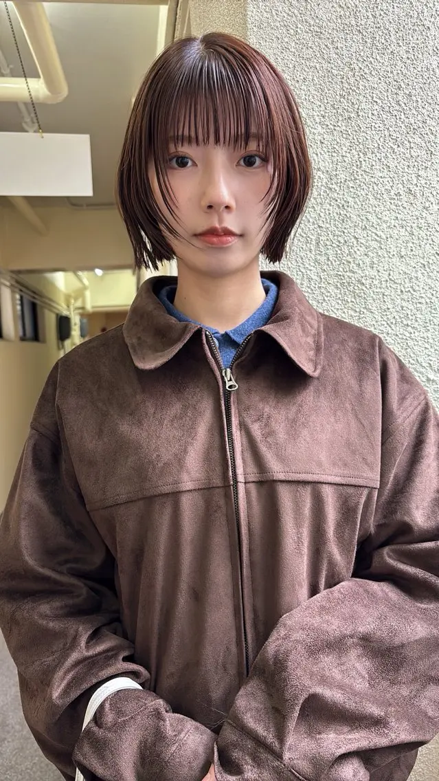 ショート カラー ヘアアレンジ 広島/ボブ/レイヤー 🌿‬wakabaのヘアスタイル