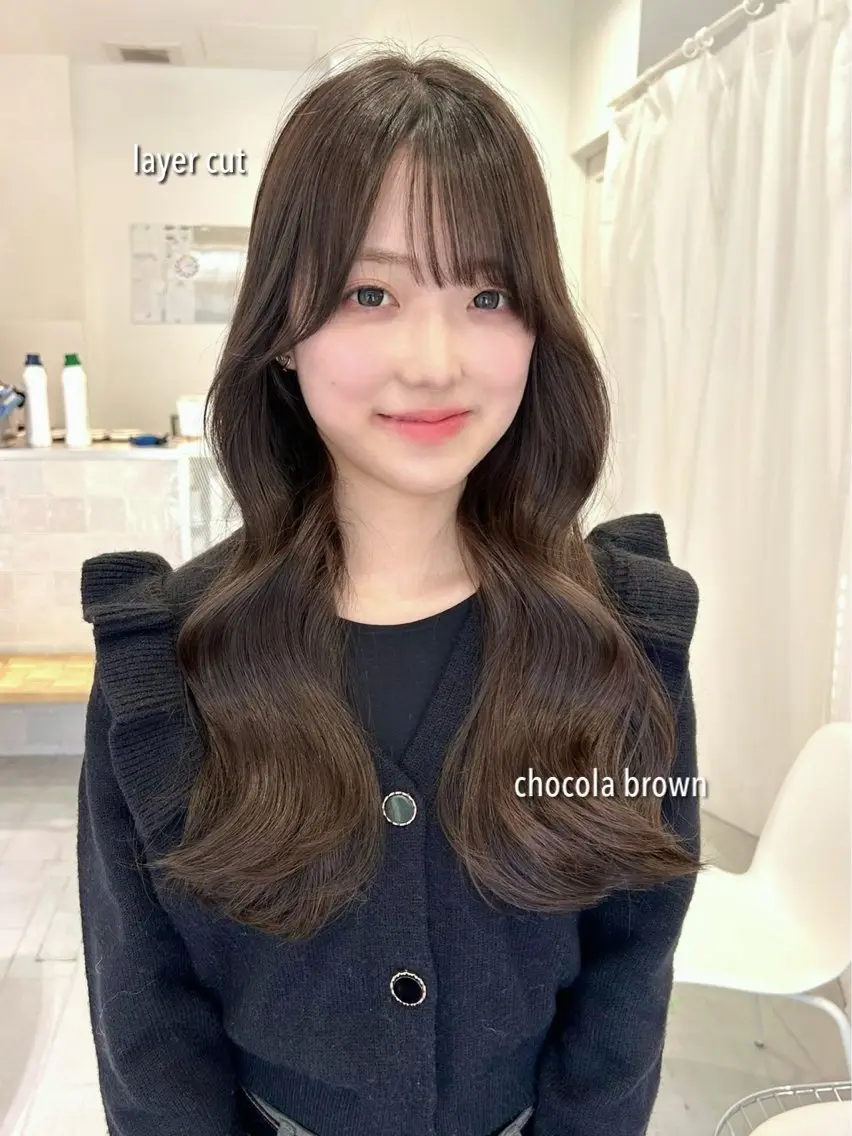 ロング カット ヘアカラー トリートメント 韓国ヘア ‎⟡.·KANA🐥のヘアスタイル