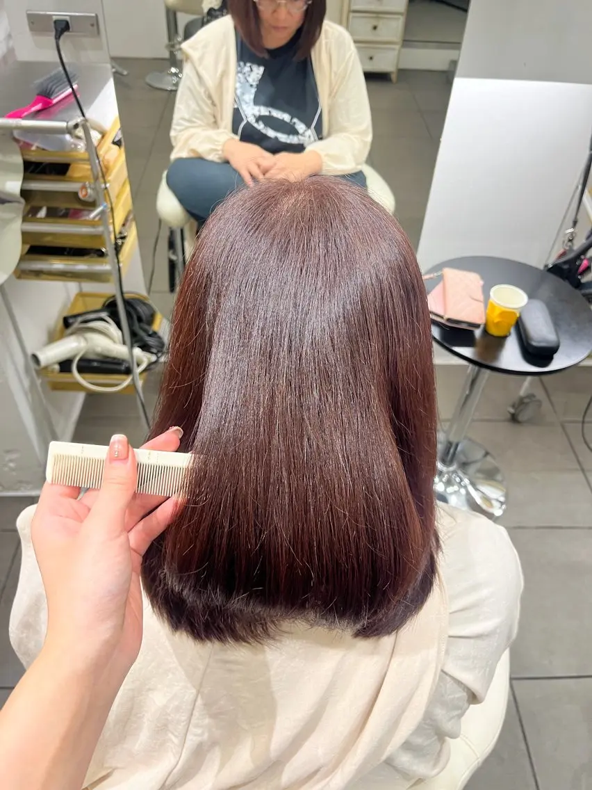 カラーリタッチ(白髪染め可)🌼 オリジナルトリートメント付き🐩※補足説明ご覧下さいの写真
