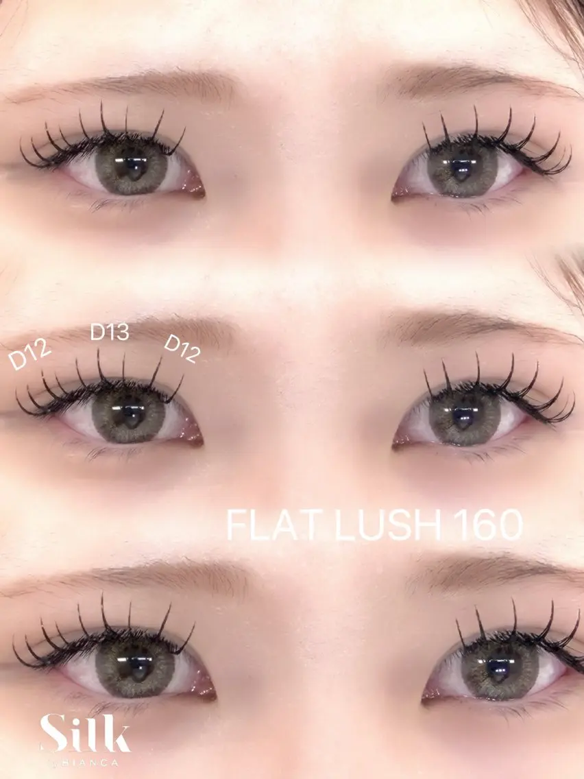 マツエク・マツパ フラットラッシュ Silk by Bianca未奈🩶のマツエク・マツパデザイン