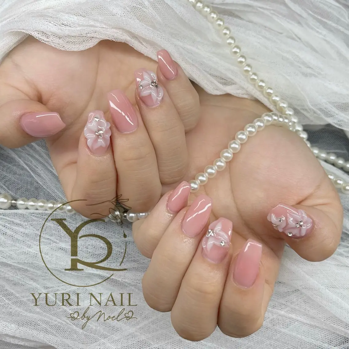 ネイル チークネイル フットネイル フレンチネイル グラデーション キラキラネイル ハンドネイル フットネイル ハンドケア YURI Nail Funabashiのネイルデザイン