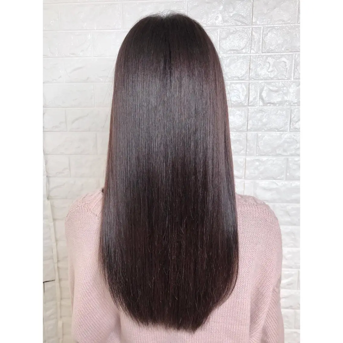 セミロング カラー ブラウンカラー ピンクカラー ピンクブラウン 髪質改善 ヘアカラー 髪質改善特化KIZU /艶髪研究(京都)のヘアスタイル