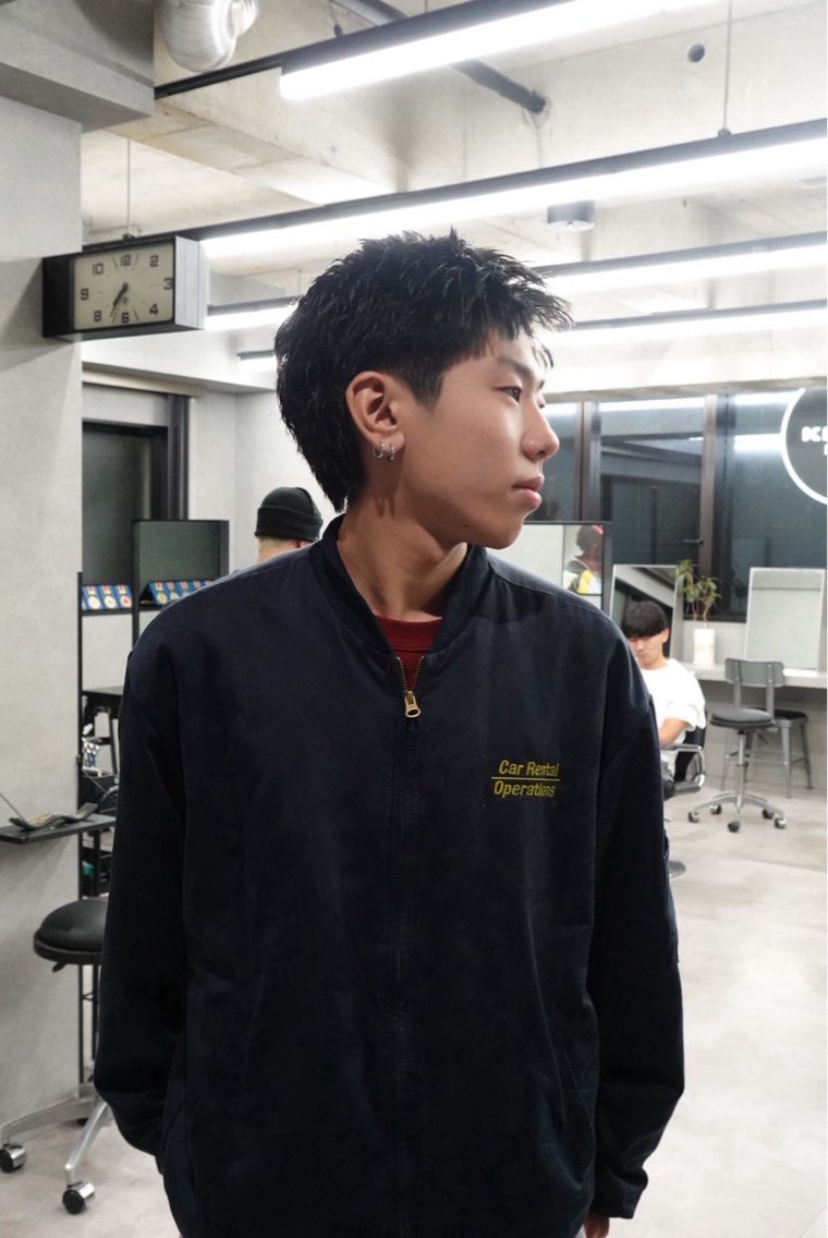 ショート パーマ メンズ マレットヘア ショートヘア カット パーマ 横浜駅/メンズ海外ヘ ア🇪🇸/トム✂️のヘアスタイル