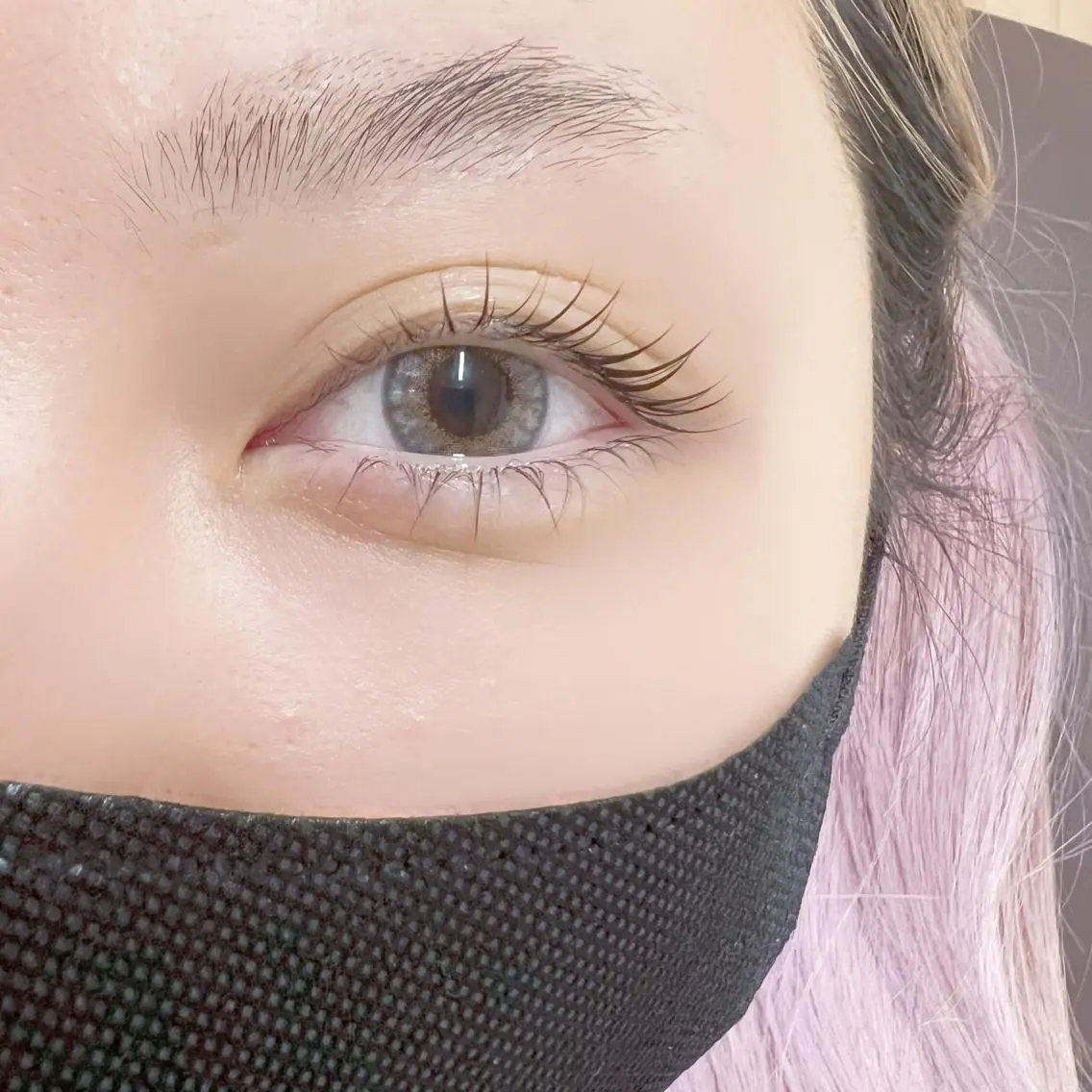 Lashlift (まつげパーマ)  上下の写真