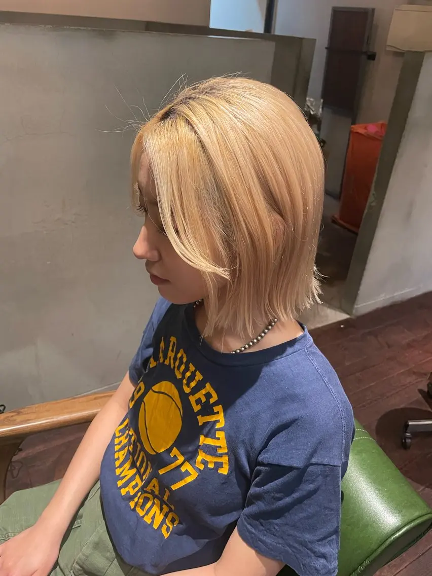 ショート 切りっぱなしボブ ボブ トリートメント 平野 凜のヘアスタイル