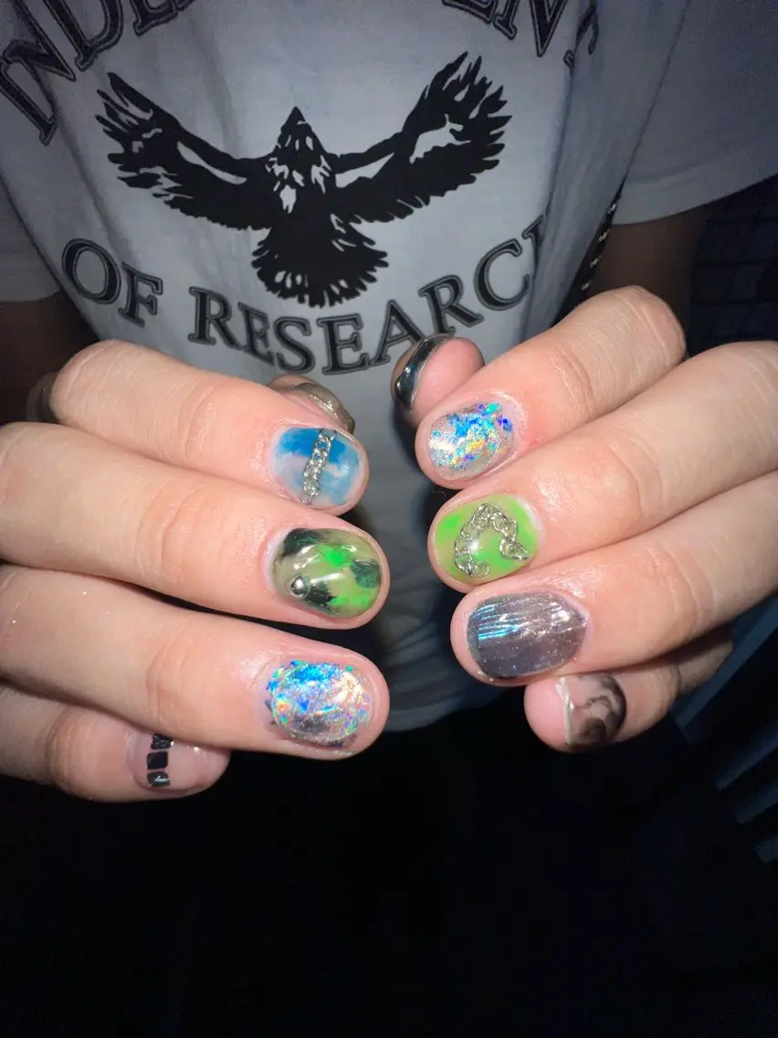 ネイル ハンドネイル Hata nail 🎀個性派ニュアンスのネイルデザイン