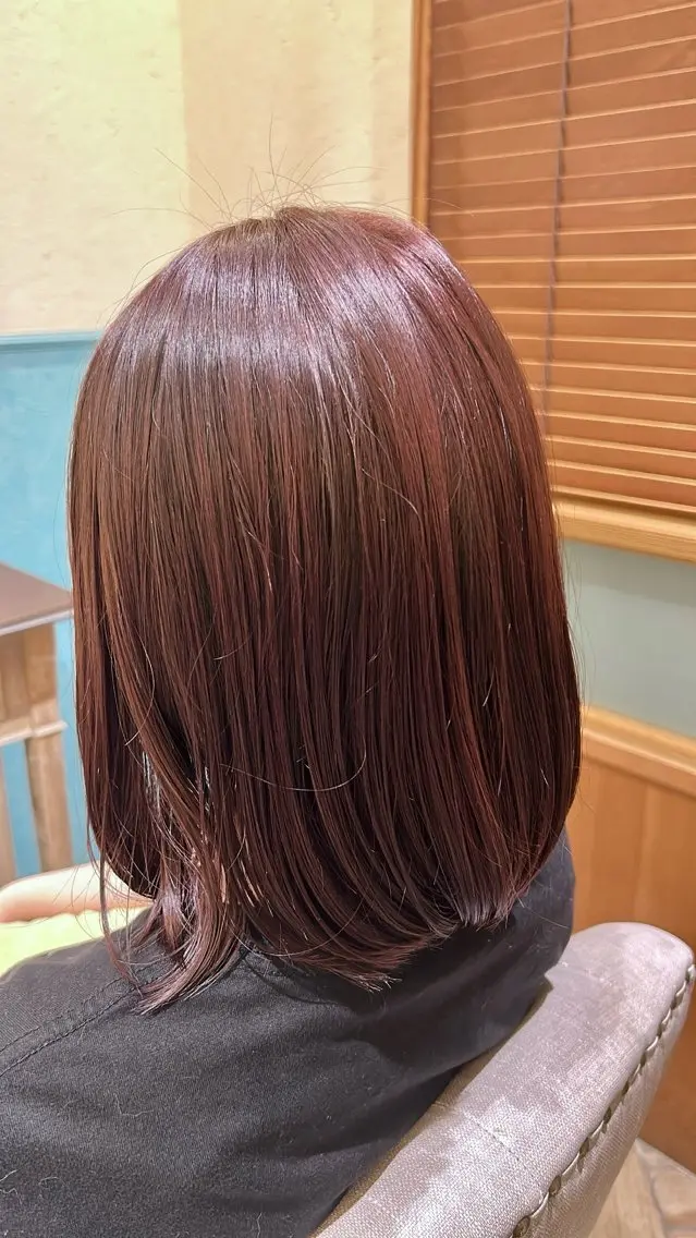 セミロング カラー ヘアカラー トリートメント 河野穂香 /パーマモデル募集中のヘアスタイル