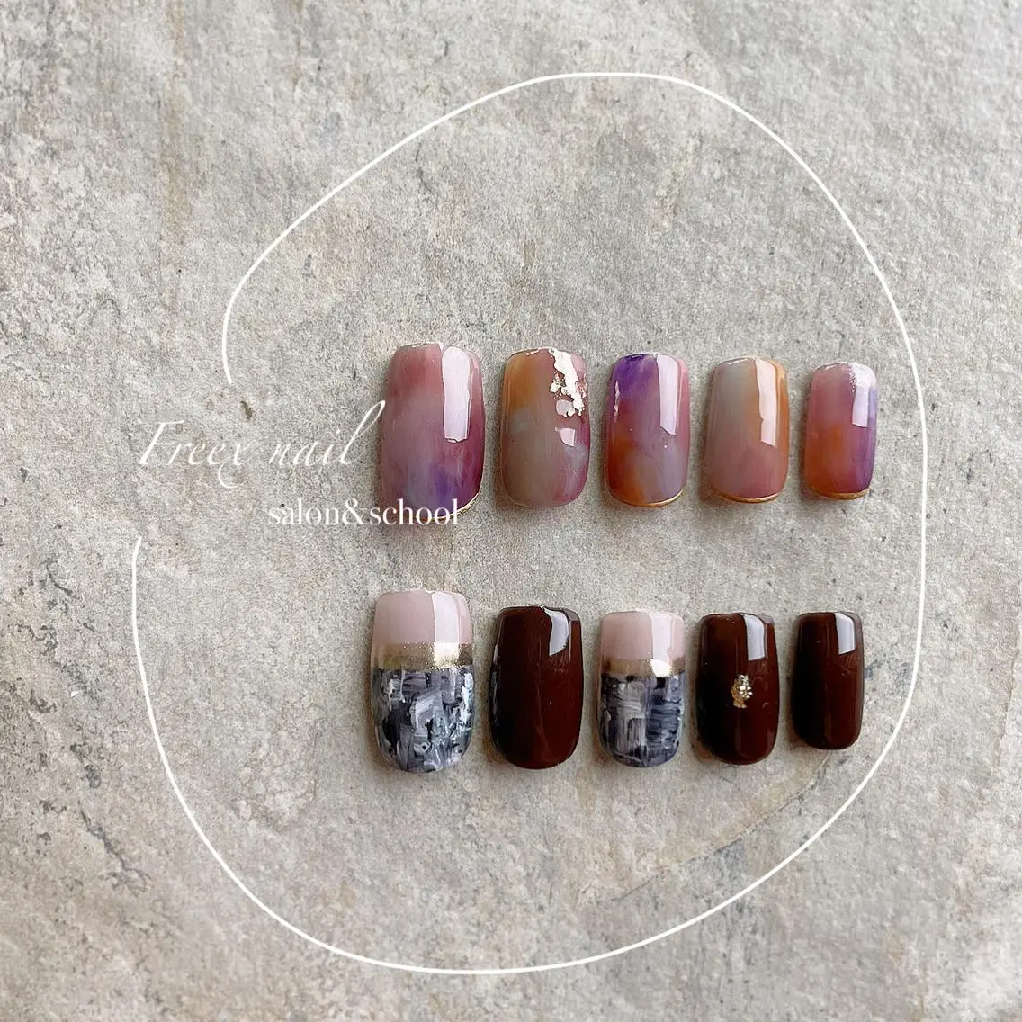 ネイル ハンドネイル ハンドケア freex nail /ニュアンス/個性派のネイルデザイン