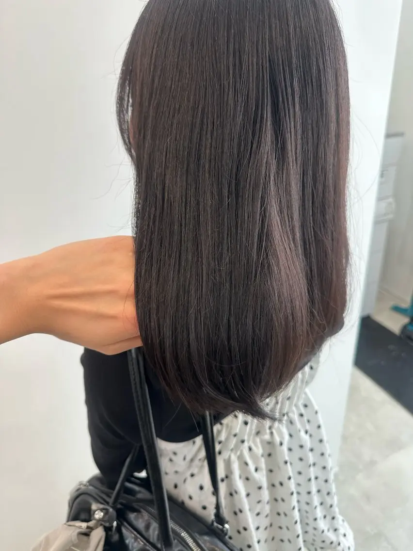 セミロング カラー ヘアカラー トリートメント レイヤー/ヘアセット 💐nao.のヘアスタイル