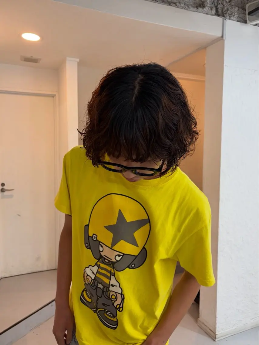ショート パーマ メンズ ダブルカラー 小島千夏のヘアスタイル