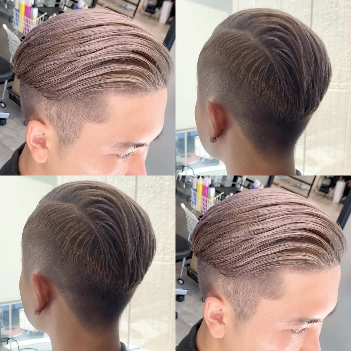 ショート メンズ カット ヘアカラー 及川シゲル 髪質改善講師のヘアスタイル
