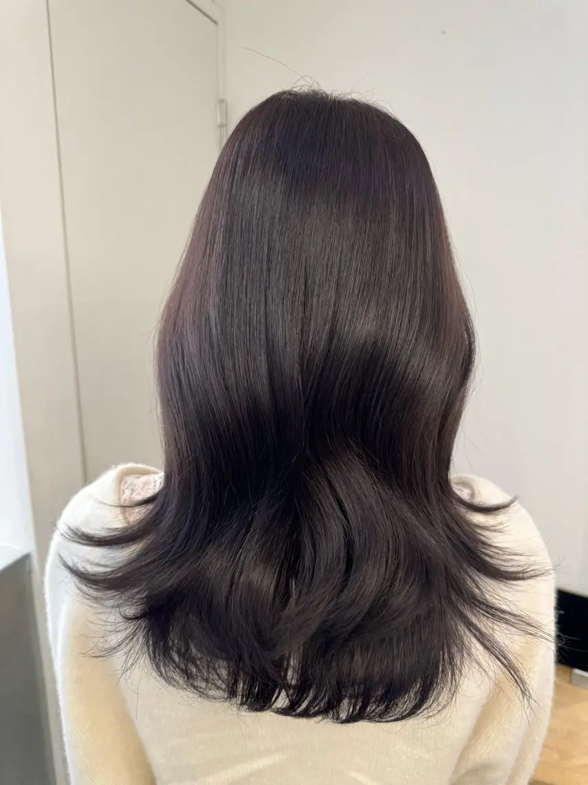 セミロング カット ヘアカラー トリートメント ♡可愛い艶髪特化♡ 艶髪先生のヘアスタイル