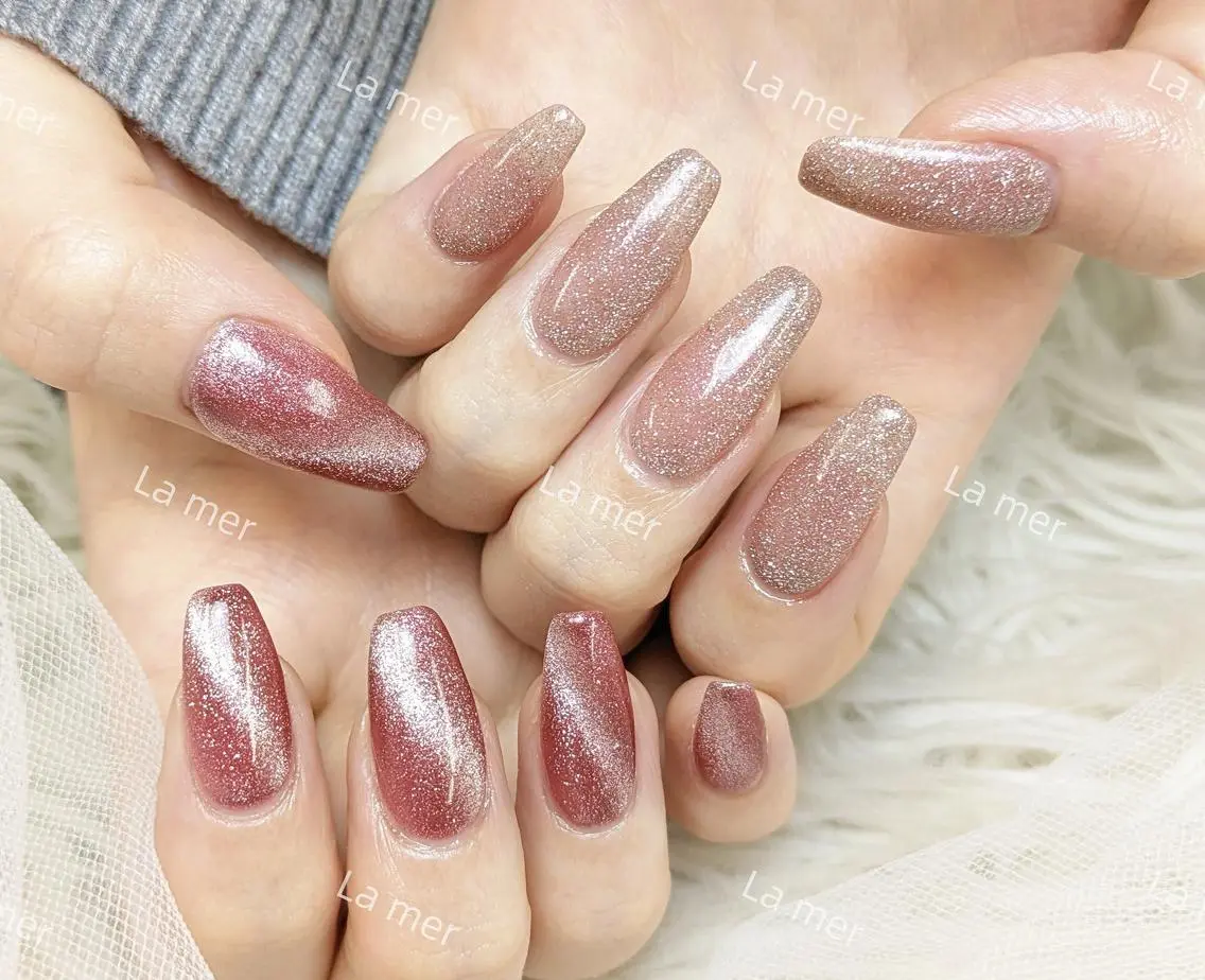 💅初回ジェルオフ無料 💖マグネットワンカラー・フラッシュワンカラー🌈2色まで🌈\5000の写真