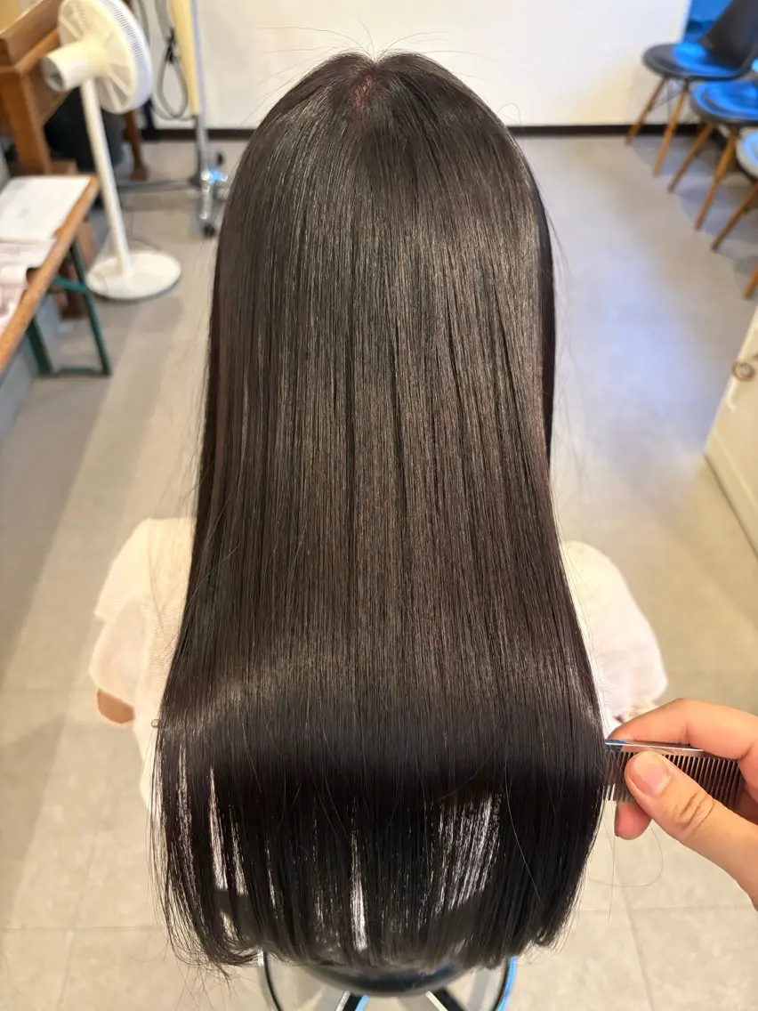 ロング カラー 髪質改善 トリートメント カット ヘアカラー トリートメント 山下ちひろ/髪質改善 /メンズ/縮毛矯正のヘアスタイル