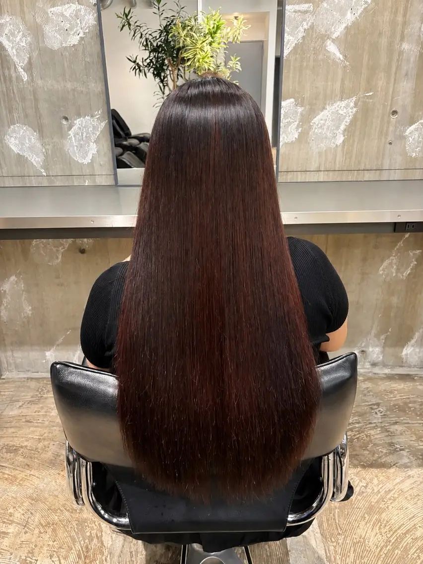 ロング 縮毛矯正 piilo. サダのヘアスタイル