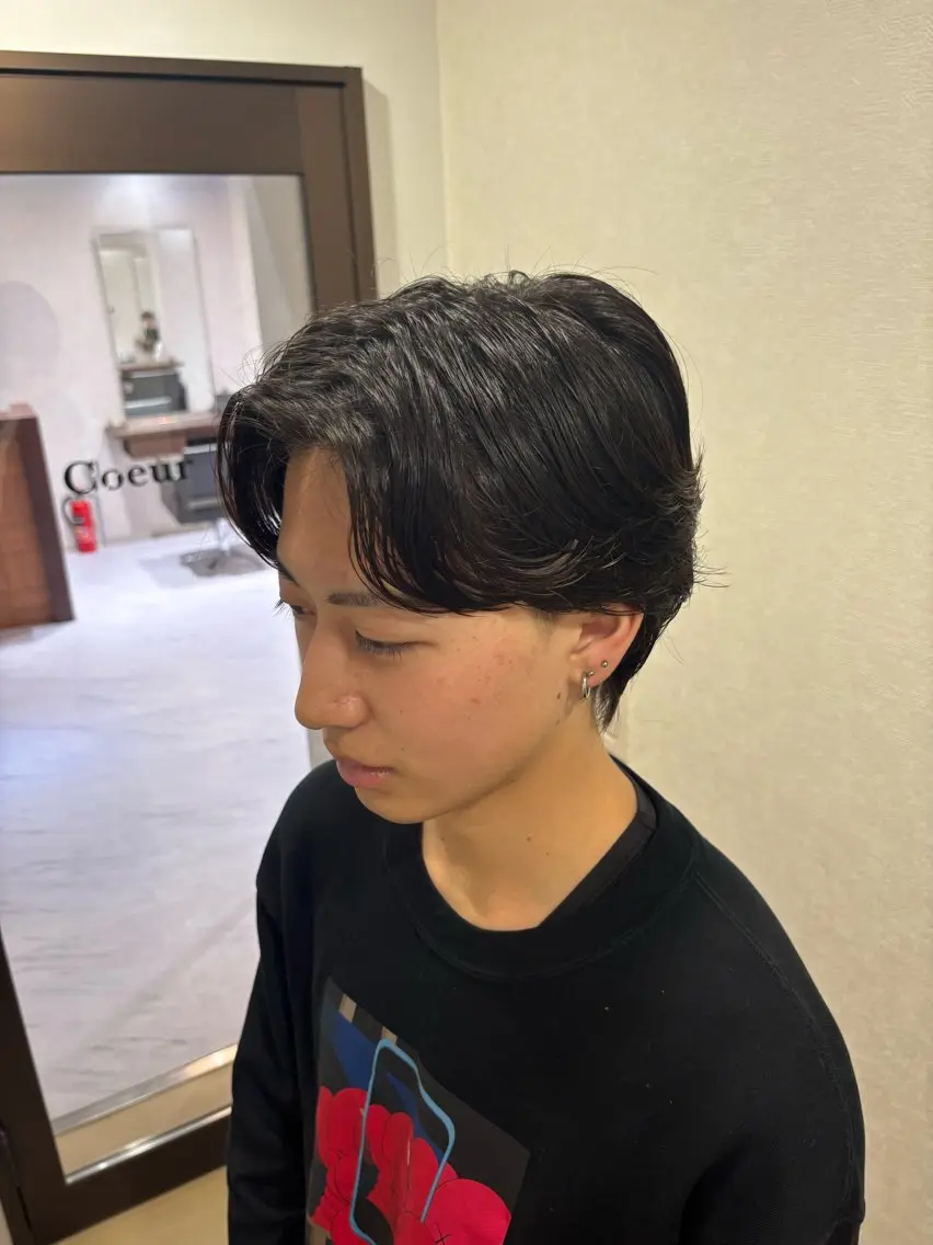 パーマ メンズ フェザーパーマ メンズパーマ ニュアンスパーマ いち かのヘアスタイル