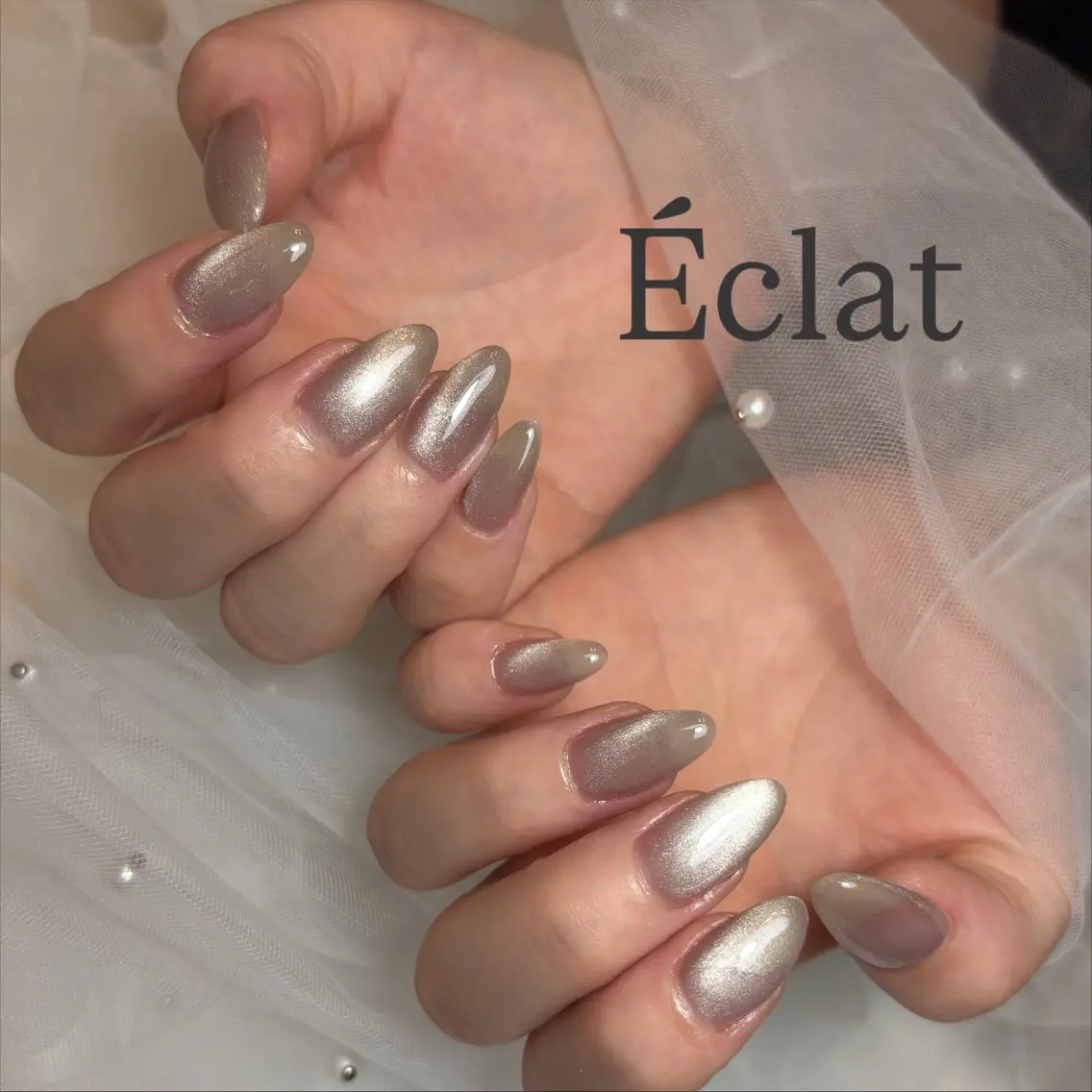 ネイル マグネットネイル nail salon Éclatのネイルデザイン