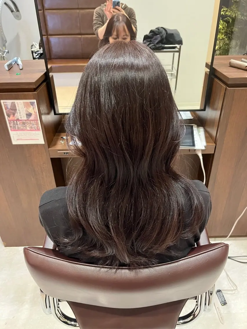 ロング カラー カット ヘアカラー 🍀透明感ナチュラル カラー🍀じゅんのヘアスタイル
