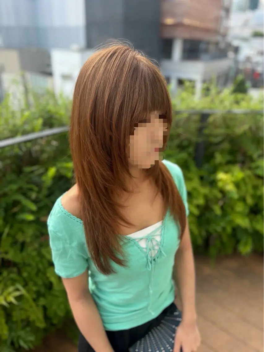 ロング カラー ベージュカラー 透明感カラー レイヤーカット ロング 小顔カット ヘアカラー 大阪梅田/ CHISAKI🎀のヘアスタイル