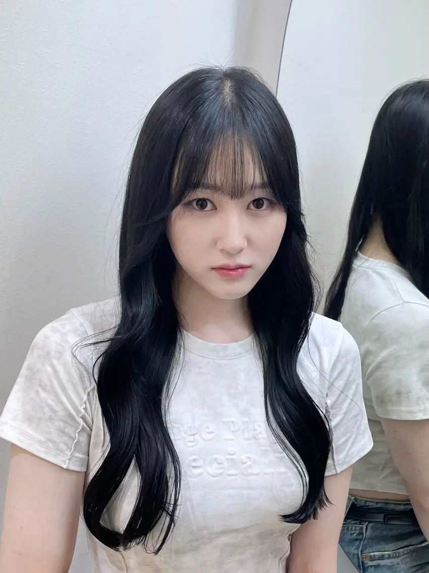 ロング カラー ヘアアレンジ 韓国ガーリーヘア🎀 Sayaka🤍のヘアスタイル