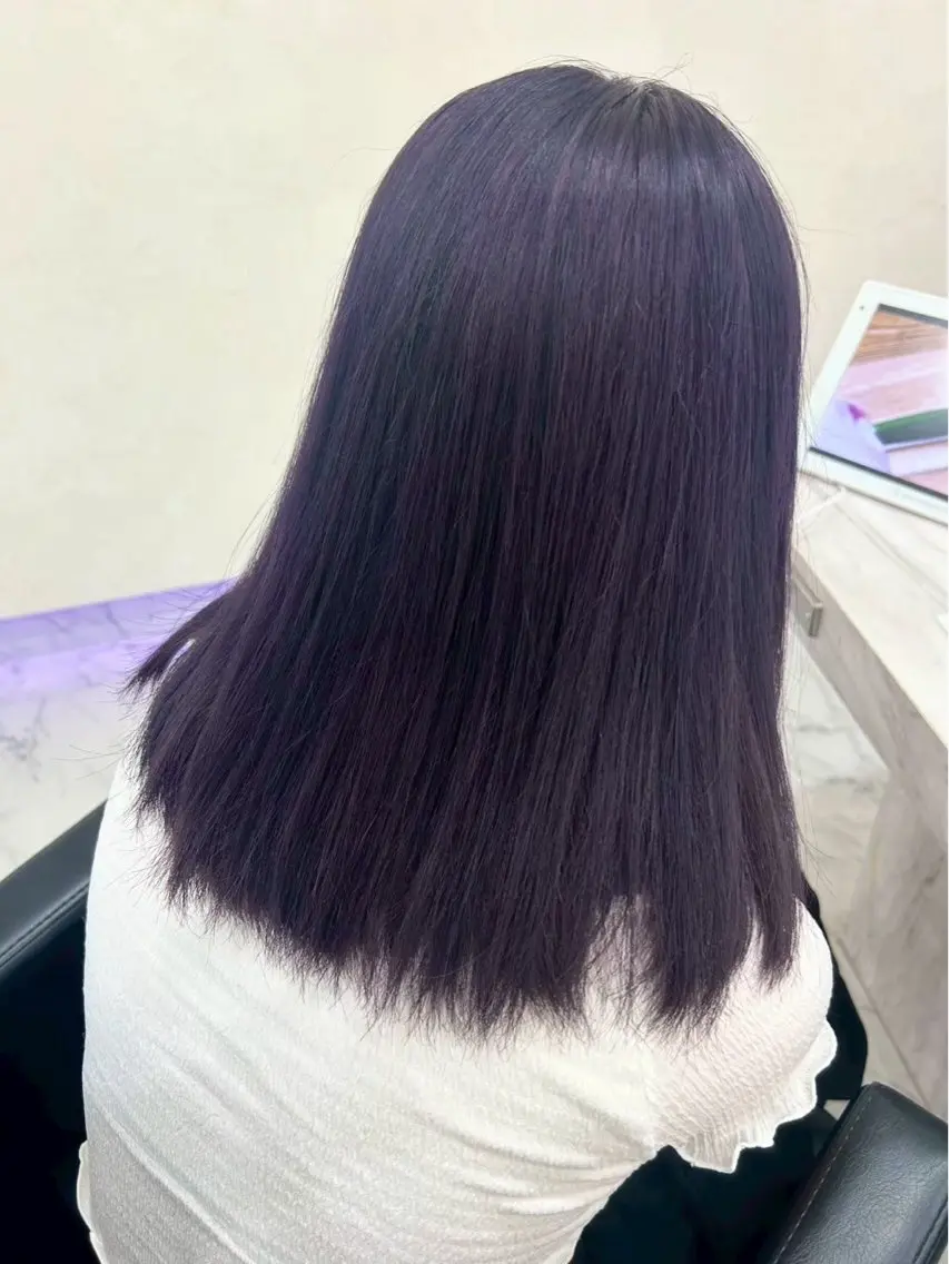 ミディアム 🎀カット、カラーモ デルKANNA🎀のヘアスタイル