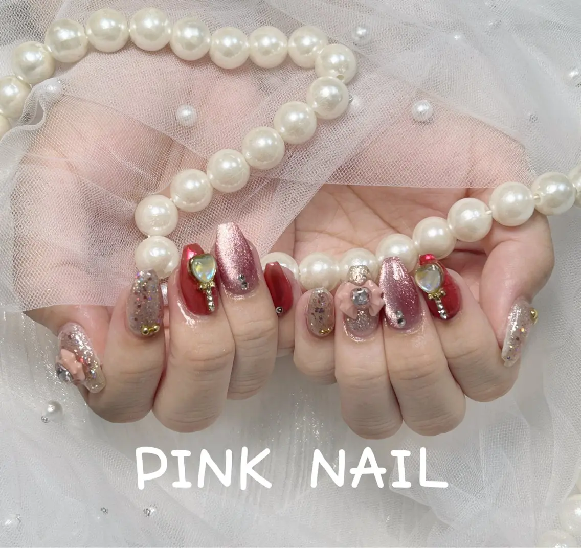 ネイル ハンドネイル pink nailのその他イメージ